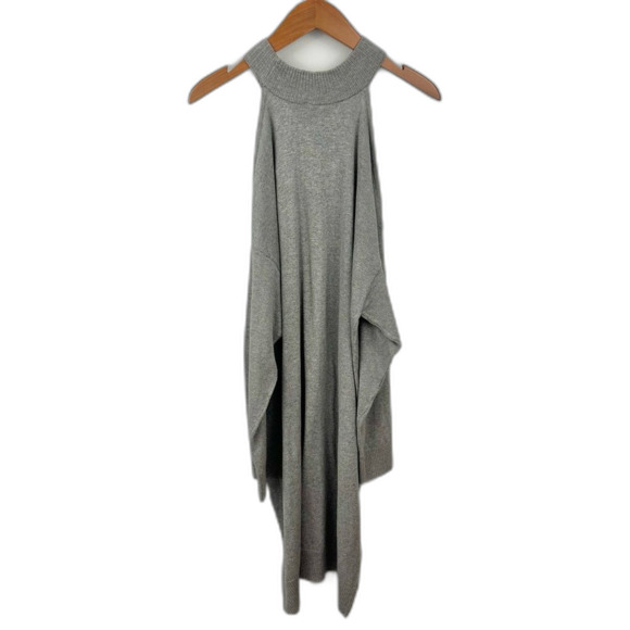 Torrid Grey High Neck Cold Shoulder Knit Sweater Dress NWT Size 1X Flawed - Picture 3 of 16